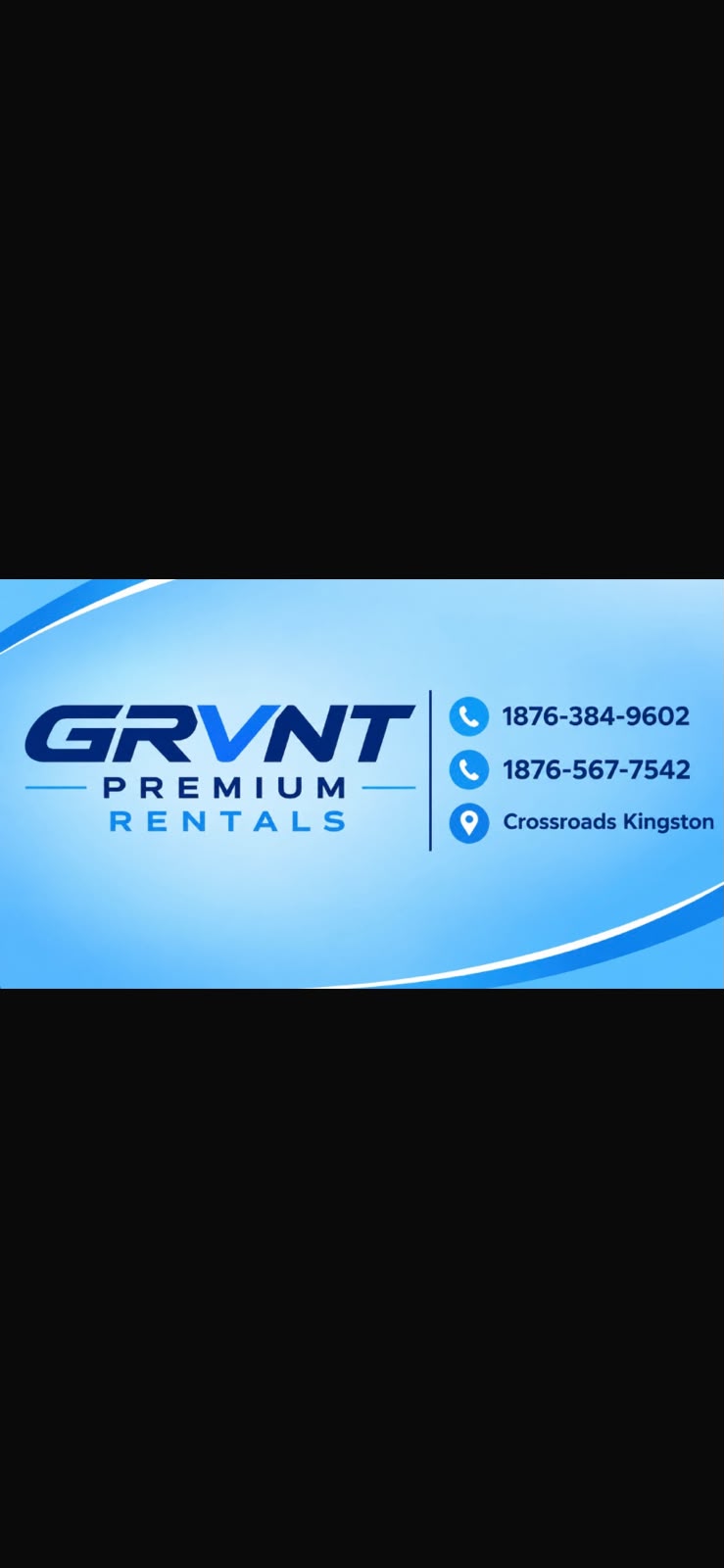 Grant Premium Rentals — original business card logo