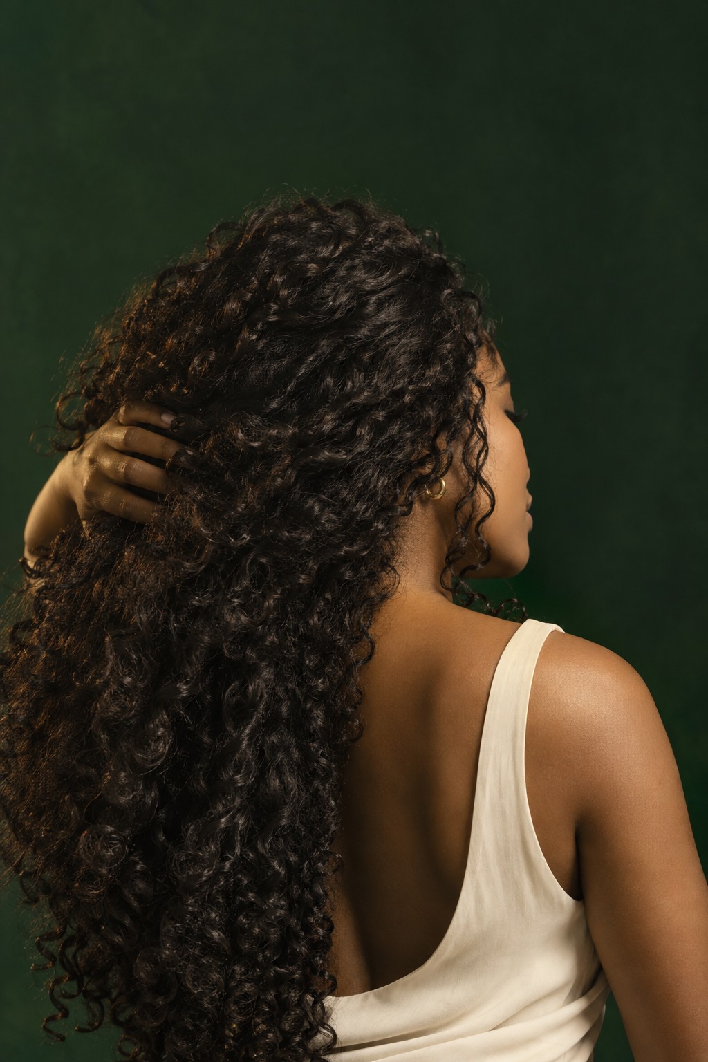 Natural curls editorial from the Revive and Restore website