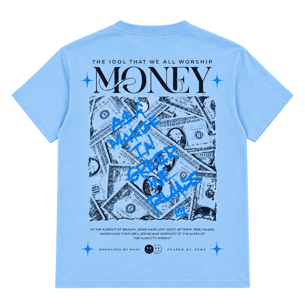 Sky blue Money Tee