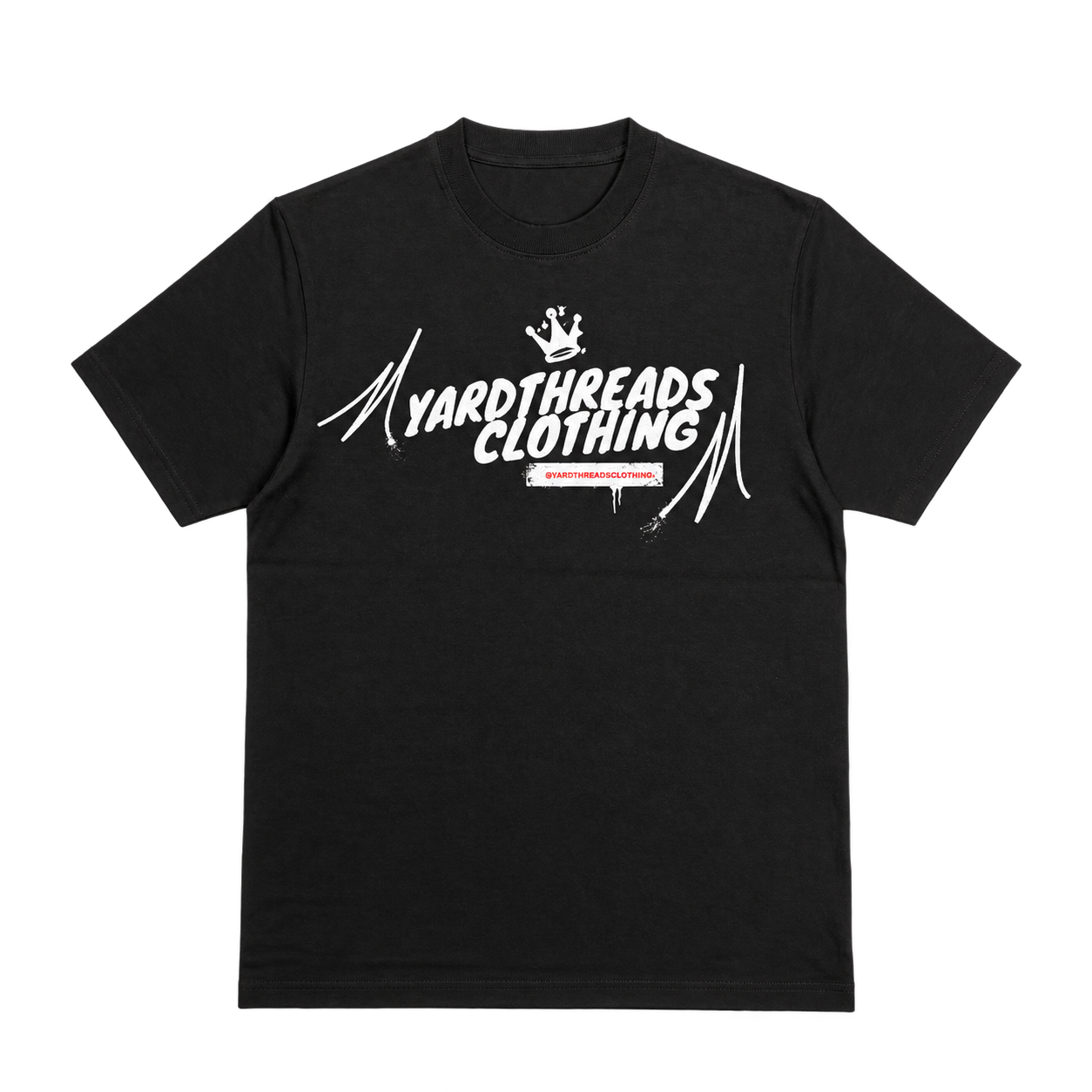 Black YardThreads Signature Tee from the clothing collection